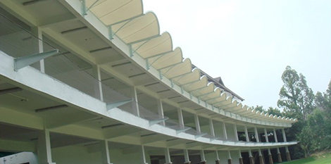 高爾夫打臺膜結構