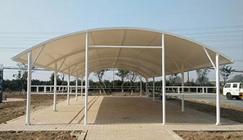 遼陽電廠自行車棚膜結構工程