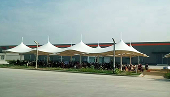 石家莊電廠自行車棚膜結構工程