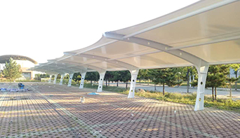 沈陽地稅膜結構車棚工程